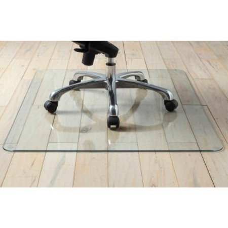 SP RICHARDS Lorell® Tempered Glass Chair Mat for Hard Floors and Carpets - 50"L x 44"W LLR82834